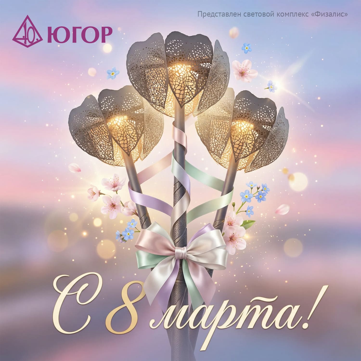 Команда Югор поздравляет вас с 8 марта!